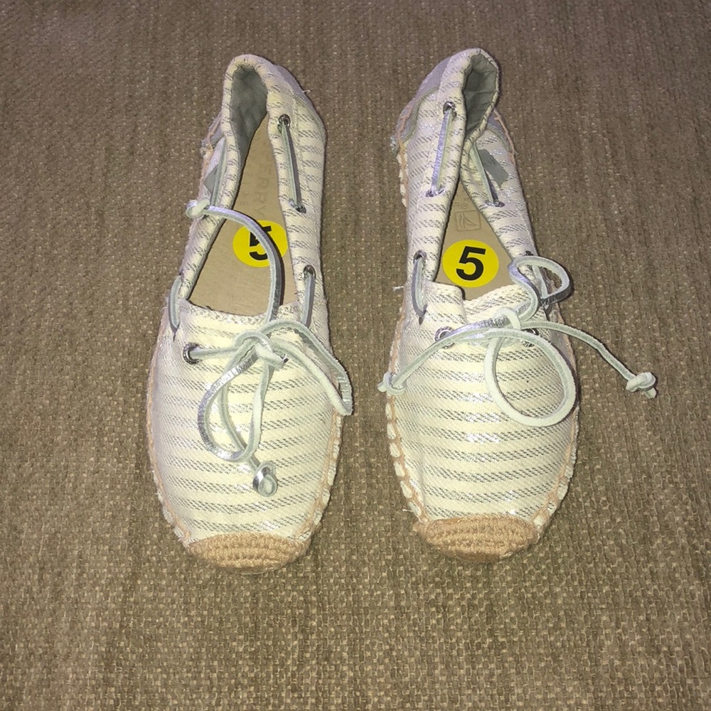 Sperry Top-Sider espadrilles size 5. Worn once.